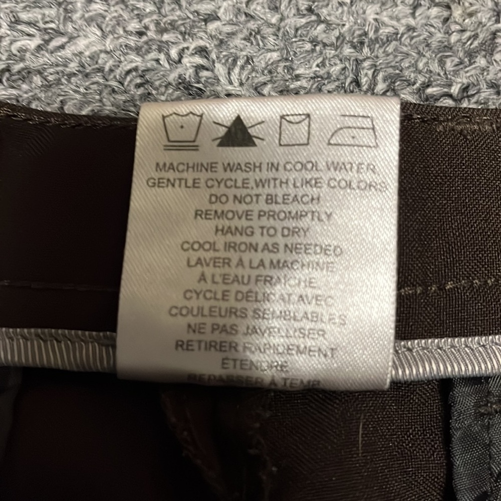 ❤️Haggar Petite Brown Dress Pants - Picture 6 of 8